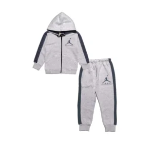 air charcoal pennal fleece hoodie tracksuit heather grey