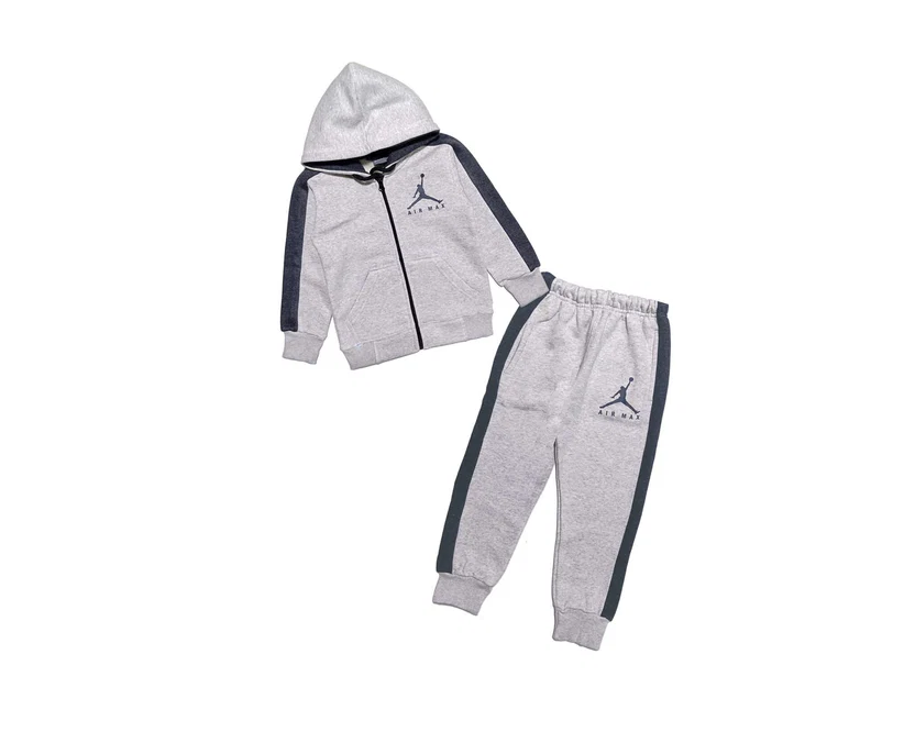air charcoal pennal fleece hoodie tracksuit heather grey