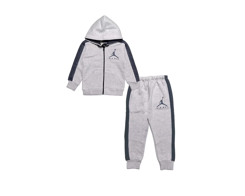 air charcoal pennal fleece hoodie tracksuit heather grey