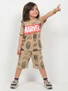 marvel multiverse cotton short set (beige)